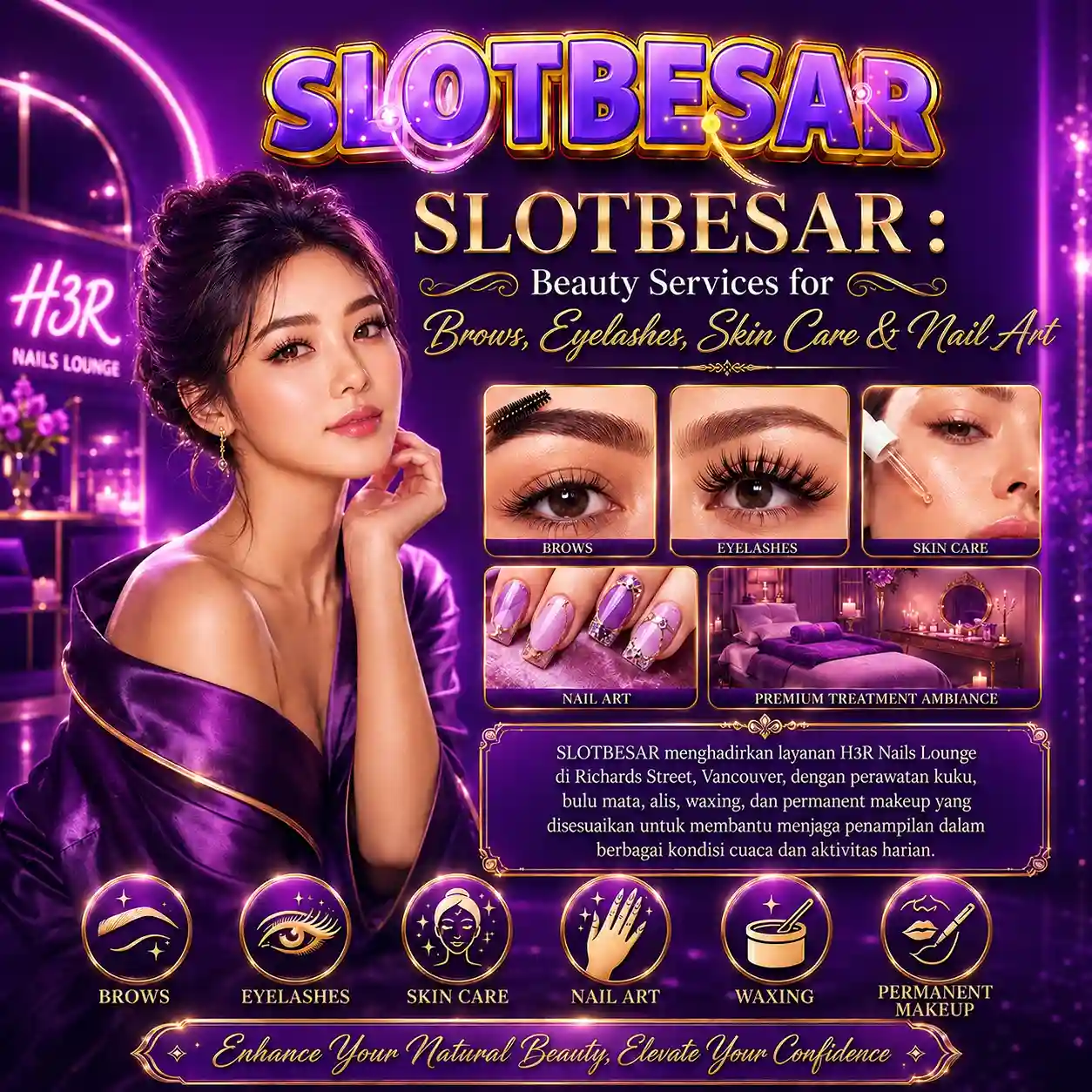Poster SLOTBESAR Beauty Services H3R Nails Lounge